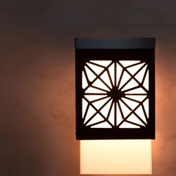 Gojeeva Black Wood Square Shaped Wall Lamp-image-70