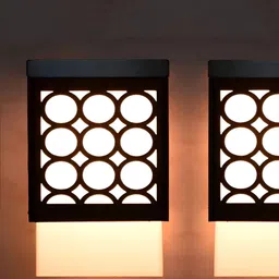 Gojeeva Black Wood Square Shaped Wall Lamp-picture-16