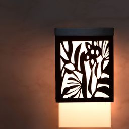 Gojeeva Black Wood Square Shaped Wall Lamp-image-95