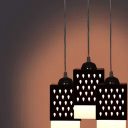 Gojeeva Black Wood Square Shaped Wall Lamp-image-27