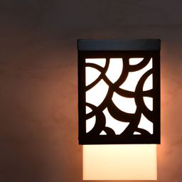 Gojeeva Black Wood Square Shaped Wall Lamp-picture-29