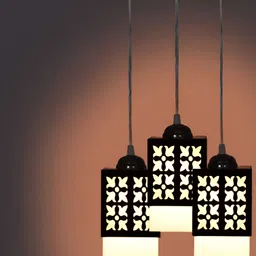 Gojeeva Black Wood Square Shaped Wall Lamp-image-22
