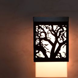 Gojeeva Black Wood Square Shaped Wall Lamp-image-91