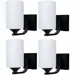 Areezo Black 4 Pcs Iron Cylinder Shaped Wall Lamp-image-17