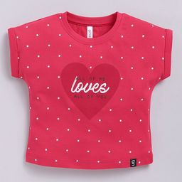 Ginie Girls Polka Dot Printed Extended Sleeves Top-image-22