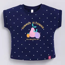 Ginie Girls Polka Dot Printed Extended Sleeves Top-picture-13