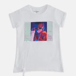 Pantaloons Junior Graphic Printed Embellished Cotton T shirt-image-65