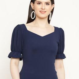 BAESD Sweetheart Neck Puff Sleeve Top-image-73