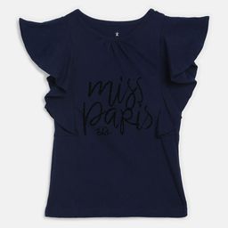 ELLE Girls Blue Solid Top-image-57