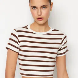 Trendyol Horizontal Striped Fitted Crop Top-picture-13