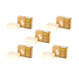 abeers Pack of 5 Handmade Sandal With Essential Oil Turmeric Premium Soap- 125 g-56