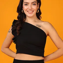 Mast & Harbour One Shoulder Crop Top-picture-43