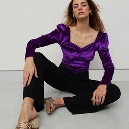 STREET 9 Velvet Crop Top-image-13