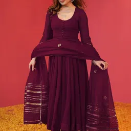 Anni Designer Women Regular Kurta with Trousers & With Dupatta-picture-13