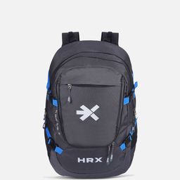 HRX by Hrithik Roshan Unisex Grey Brand Logo Printed Backpack with Rain Cover & Hip Strap-13