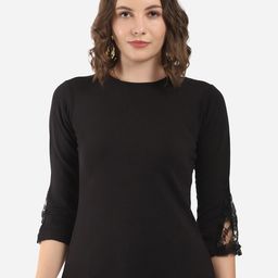 Selvia Black Chiffon Top-picture-41