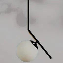 Areezo Black & White Metal Ceiling Lamp-image-44