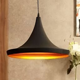 Areezo Black Bell Shaped Ceiling Lamp-picture-16