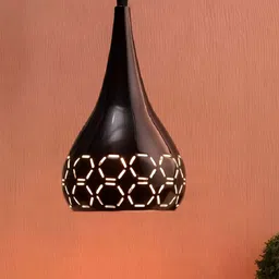Areezo Black Textured Ceiling Lamp-30