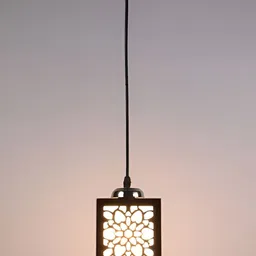 Areezo Brown Rectangle Shaped Ceiling Lamp-picture-12