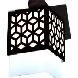 Areezo White & Black Textured Ceiling Lamp-17