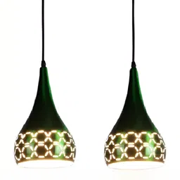 Areezo Green 2 Pieces Ceiling Lamps-10
