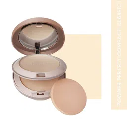 GLAM21 Powder Perfect Complexion 2-In-1 Sweatproof Matte Finish Compact Powder 24 g- Classic Ivory 02-13
