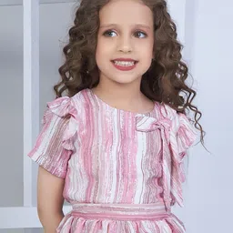 Peppermint Vertical Stripes Printed Top-image-73
