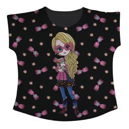 Harry Potter by Wear Your Mind Black & Pink Harry Potter Print Top-image-62