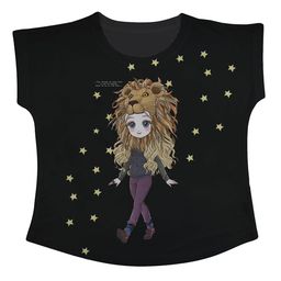 Harry Potter by Wear Your Mind Girls Black Print Top-image-66