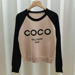 StyleCast Girls Pink Typography Self Design Raglan Sleeves Top-image-49