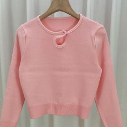 StyleCast Pink Round Neck Long Sleeves Top-picture-43