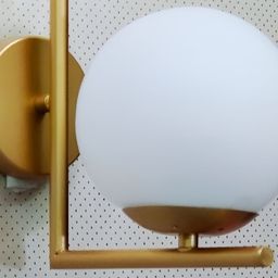 Areezo Gold-Toned & White Metal Spherical Wall Lamp-image-64