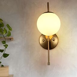 Areezo Gold-Toned Metal Wall Lamp-image-81
