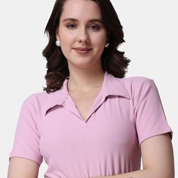 Popwings Shirt Collar Crop Top-image-71