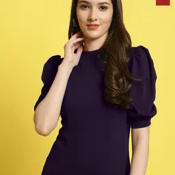 Fabflee Pack Of 2 Puff Sleeves Top-picture-4