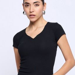 Hypernation V-Neck Fitted Top-picture-48