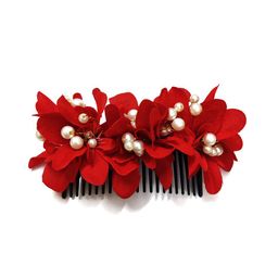 Hair Flare Artificial Flower Comb Pin-image-84