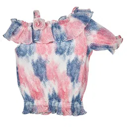 Peppermint Girls Abstract Printed One Shoulder Blouson Top-picture-14