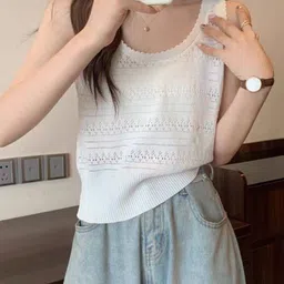 StyleCast Girls White Self Design Top-34