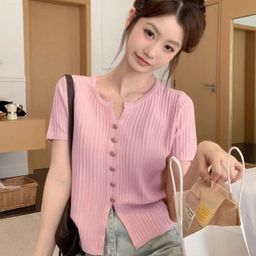 StyleCast Girls Pink Round Neck Short Sleeves Regular Top-22