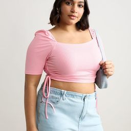 FREAKINS Square Neck Cotton Crop Top-picture-15