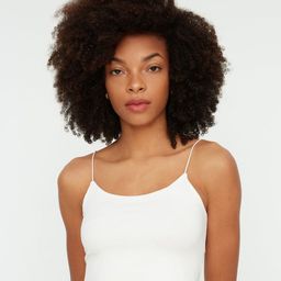 Trendyol Fitted Shoulder Straps Cotton Crop Top-picture-46
