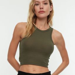 Trendyol Sleeveless Crop Fitted Top-picture-48
