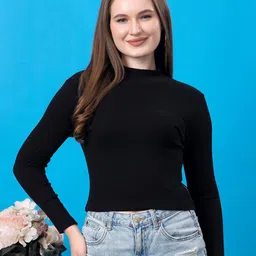 Friskers Extended Sleeves Cotton Crop Top-39