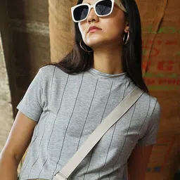 PINACOLADA Striped Cotton Crop Top-picture-57