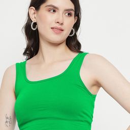Hypernation Ribbed Fitted Crop Top-picture-26