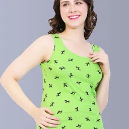 Fasha Conversational Printed Cotton Tank Top-image-85