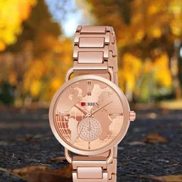 Curren Women Embellished Wrap Around Straps Analogue Watch CR-3853-Rs-Rs-Map-image-95