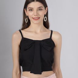 BAESD Tie Up Shoulder Straps Crop Top-image-41